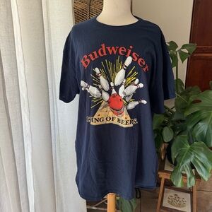Budweiser Graphic‎ T-Shirt in Black bowling